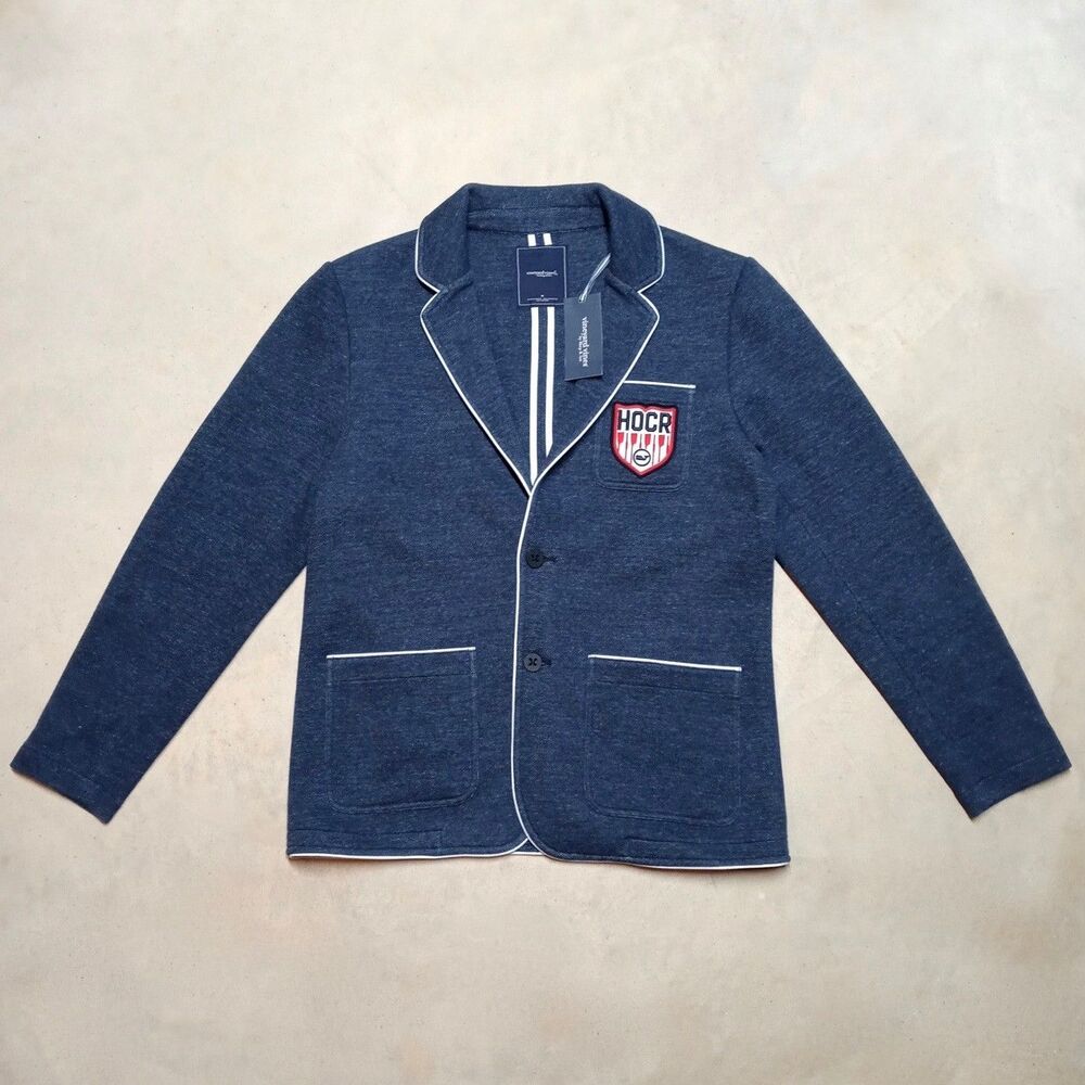 NWT Vineyard Vines HOCR Knit Cardigan Blazer MEDIUM Head of the Charles Regatta - Picture 2 of 11